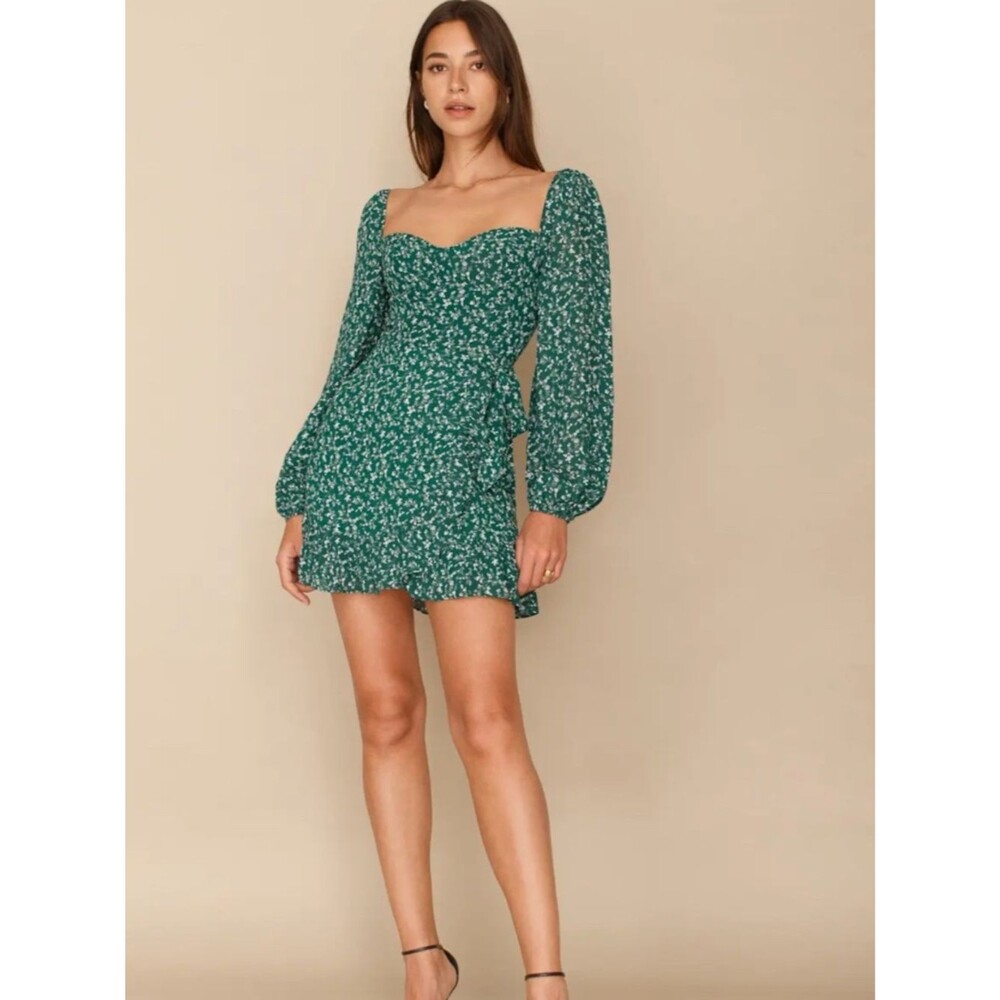 💚 Reformation Cammi Dress | Green Floral | Size 6 💚
